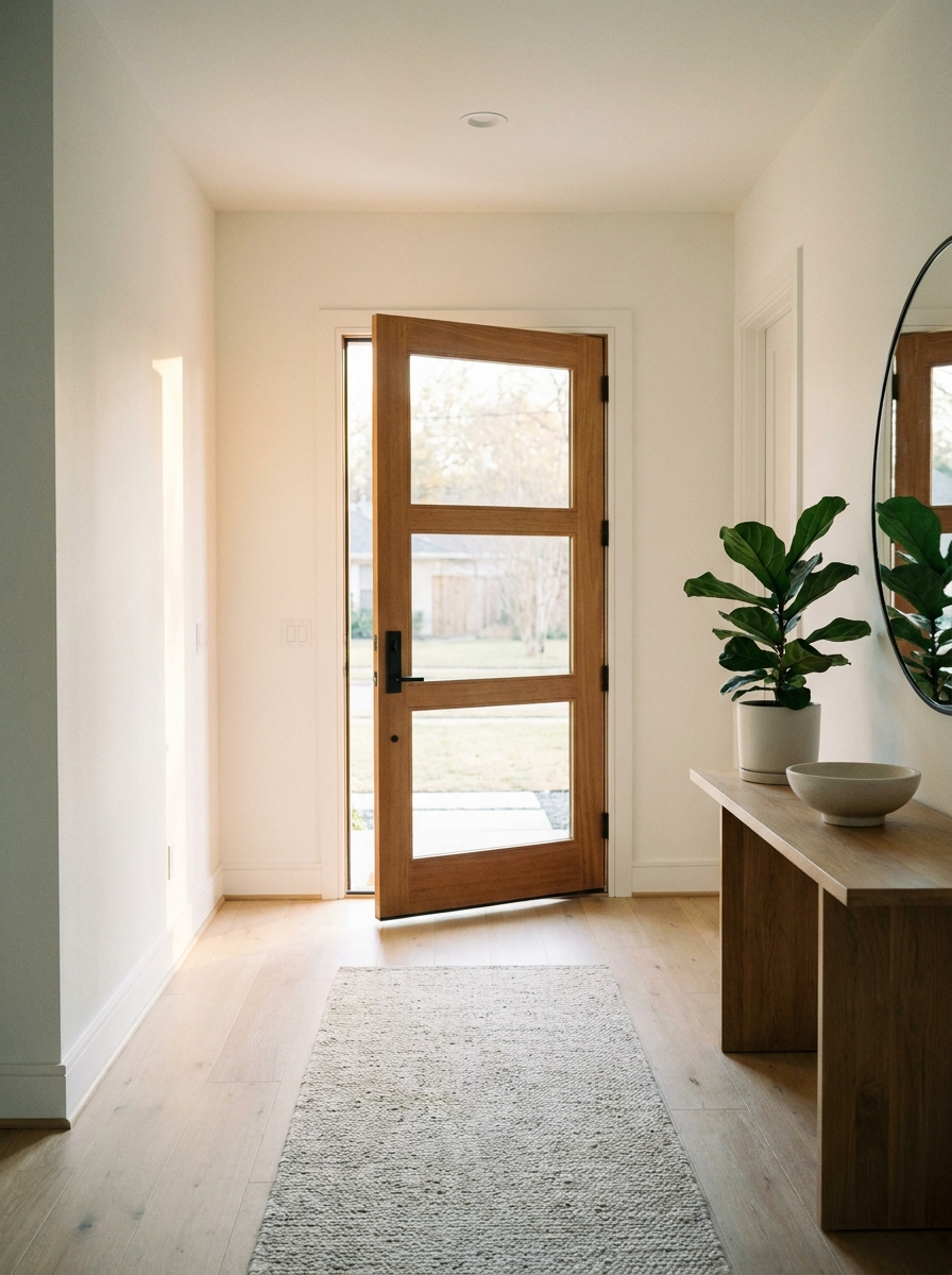 Modern Houston home entry