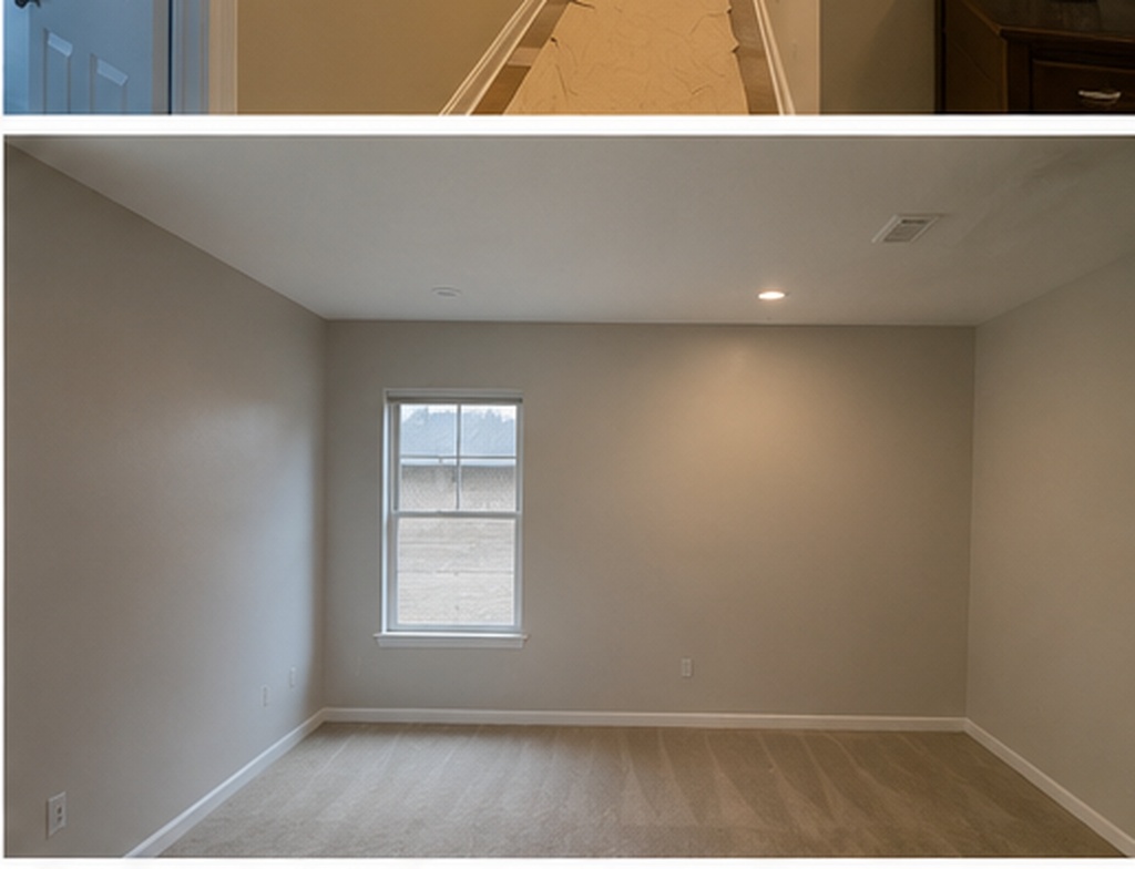 Empty room with fresh paint